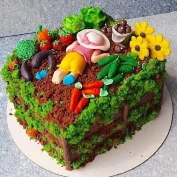 🎂 Торт «Мой огород» — идея к закрытию сезона