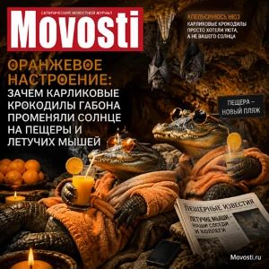 Оранжевое настроение: Зачем карликовые крокодилы Габона променяли солнце на пещеры и ле...