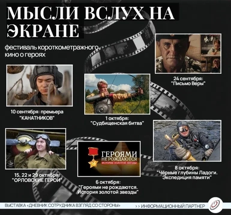 📽️ В ОГУ имени И.С. Тургенева пройдёт Фестиваль кино о героях «Мысли вслух на экране»