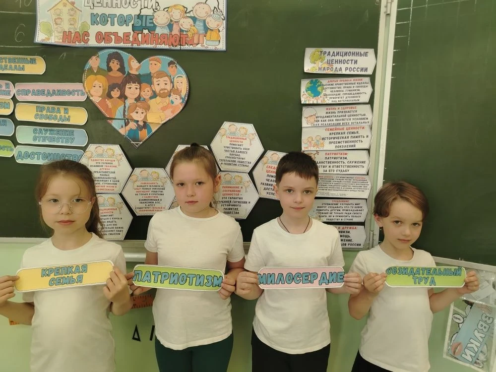 Сегодня в нашей гимназии прошел увлекательный урок из цикла «Разговоры о важном» на тему: «Вечные це