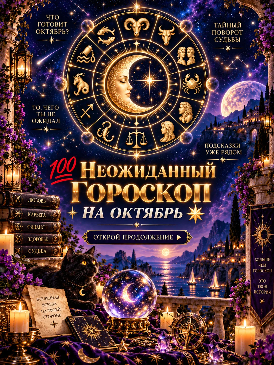 💯  ГОРОСКОП НА ОКТЯБРЬ 🍂 🍁