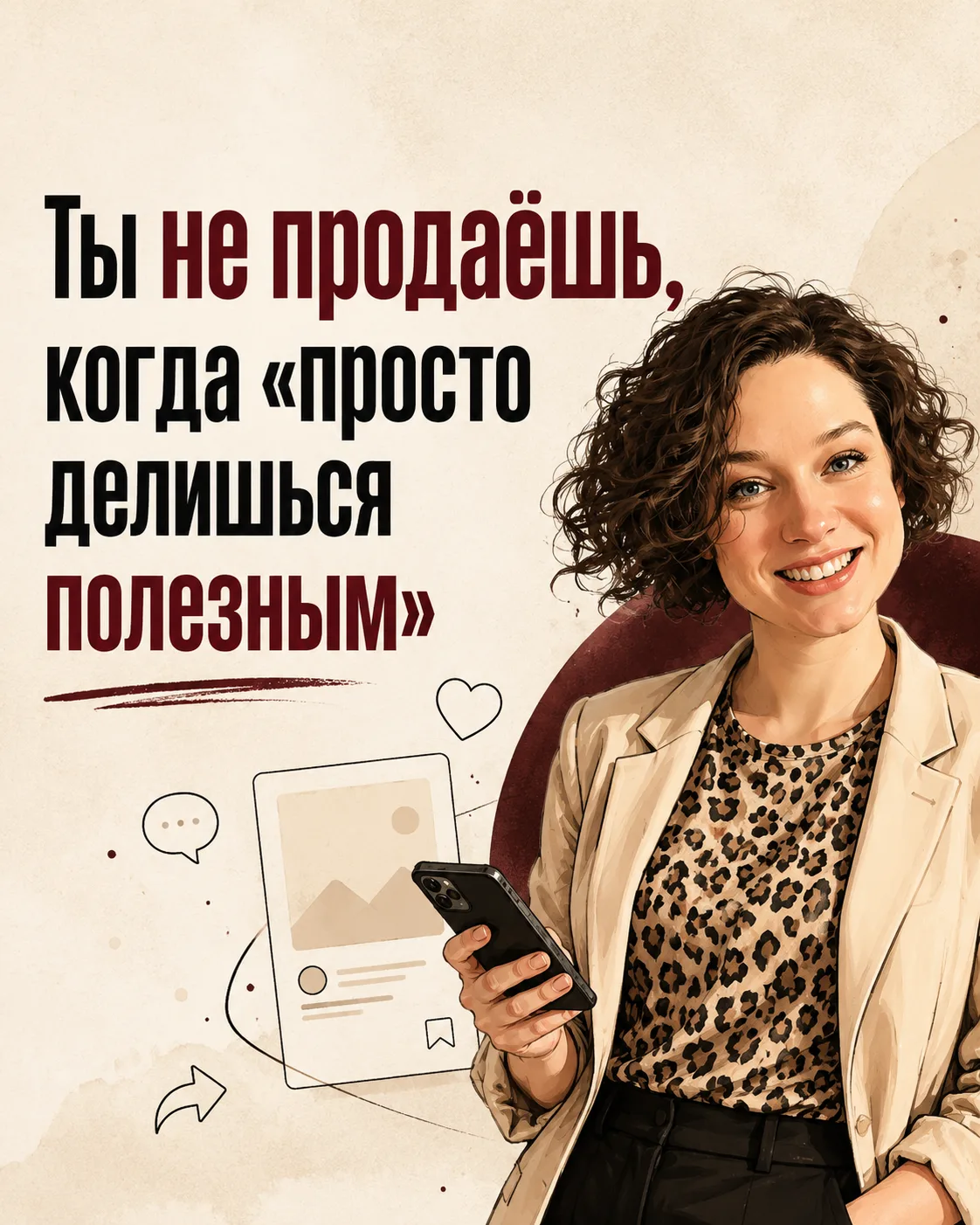 Ты не продаёшь, когда «просто делишься полезным»