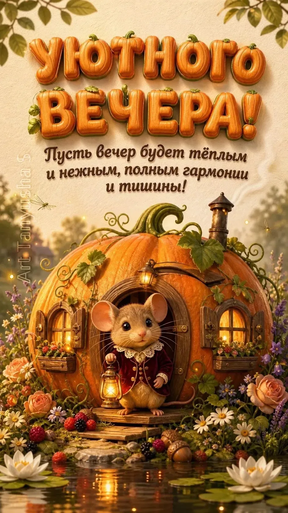 🥰 Ставьте реакции и делитесь открыткой с близкими ❤️