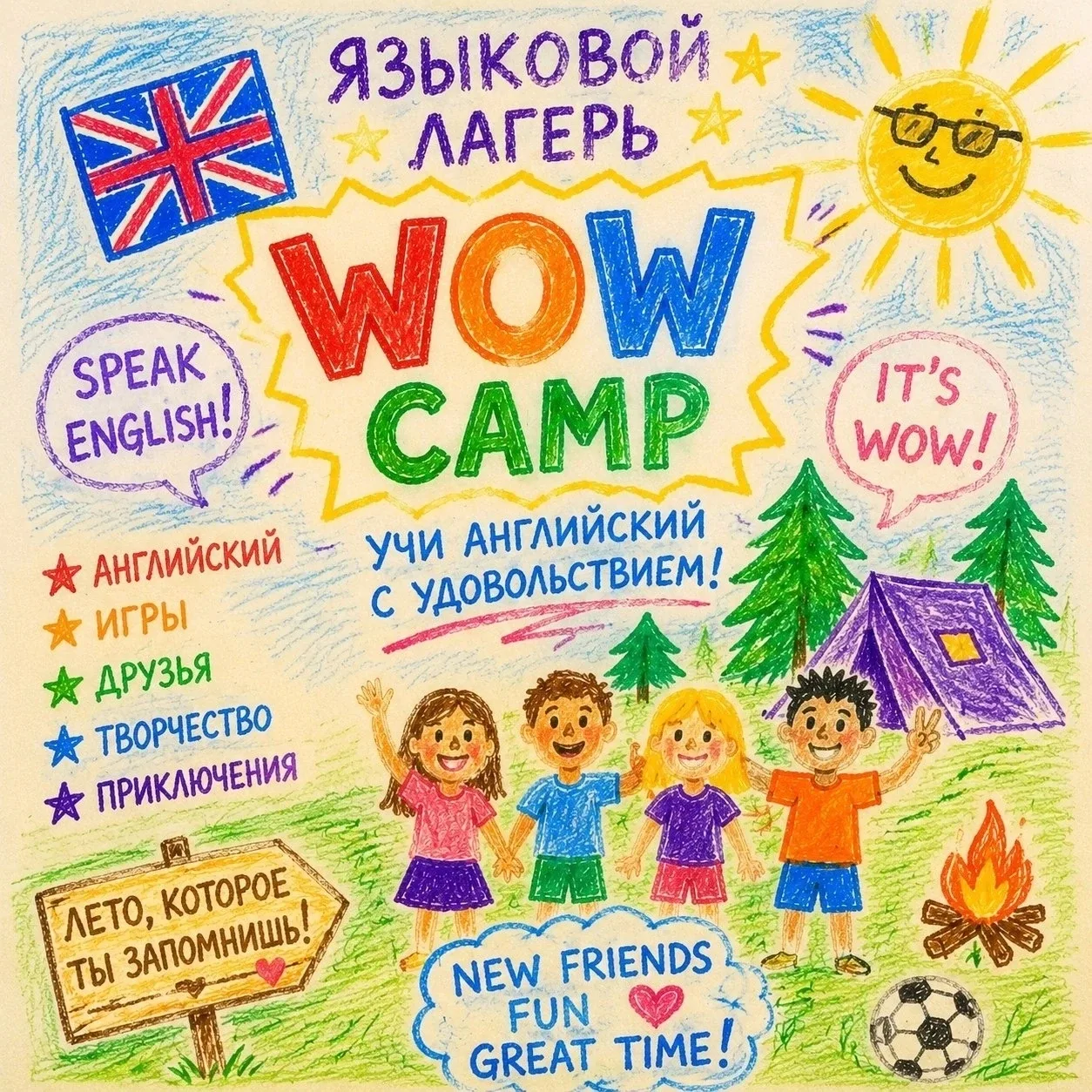 Летний городской клуб⤵️(для детей 7-12 лет)
