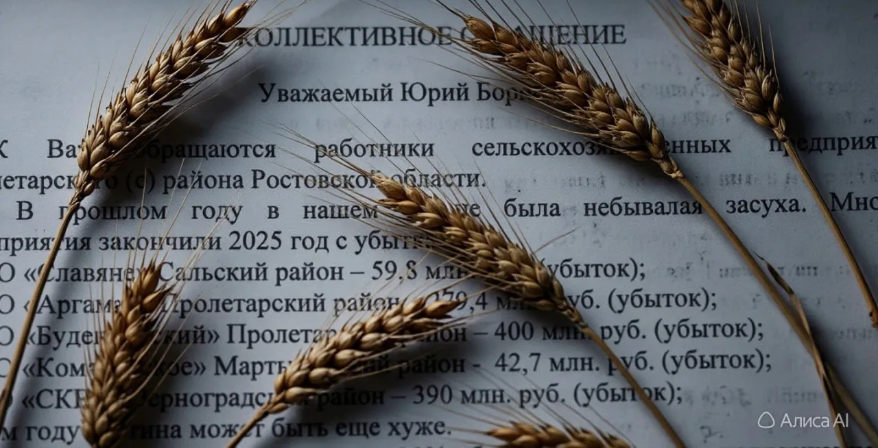 ❗️Аграрии Дона попросили губернатора Ростовской области спасти их от банкротства