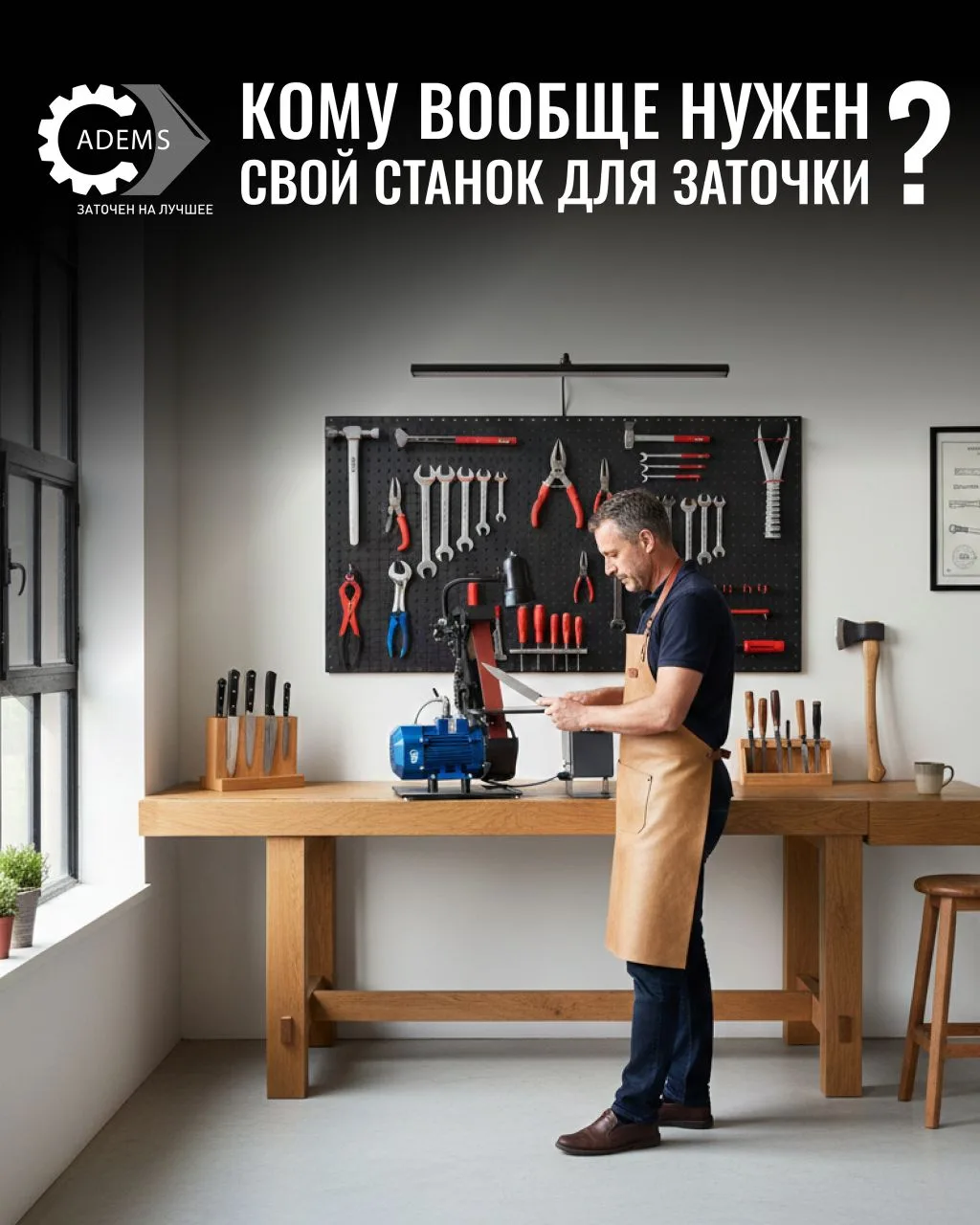 Часто кажется, что профессиональная заточка — это удел каких-то особенных людей. На сам...