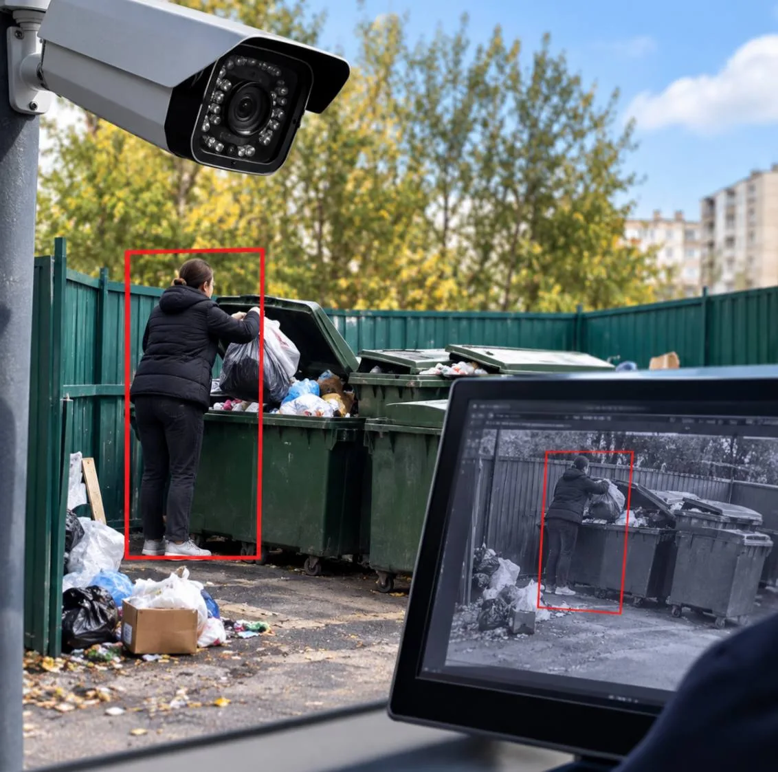 В Кировском районе за сентябрь с помощью камер видеонаблюдения на контейнерной площадке...