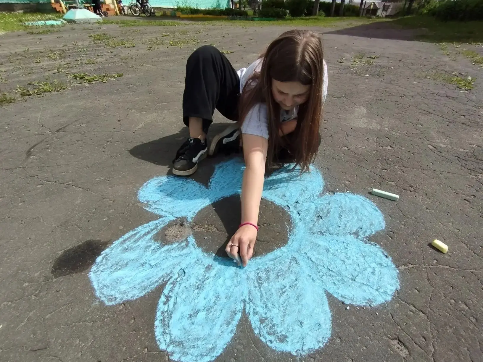 🇷🇺🦋🌺💐Лагерь "Дружба". Рисуем 🎨 на асфальте 🦋