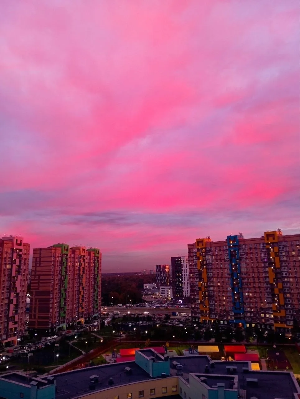 😍 Красивейший закат в ЖК «Пригород Лесное»