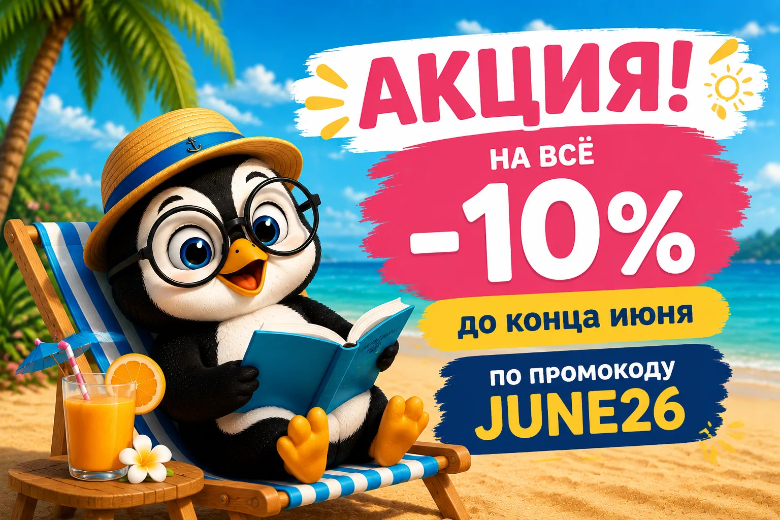 ☀️ ЛЕТНЯЯ АКЦИЯ УЖЕ НАЧАЛАСЬ! ☀️

Пора радовать себя выгодными покупками 💛
Только сейчас — СКИДКА -