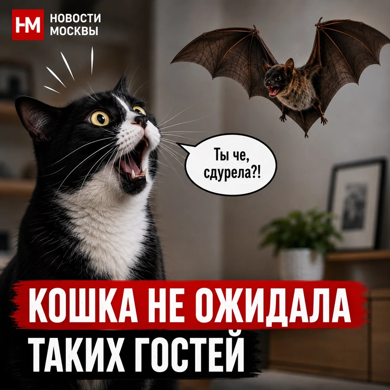 🦇 На западе Москвы летучая мышь устроила переполох в квартире

На улице Удальцова летучая мышь зале