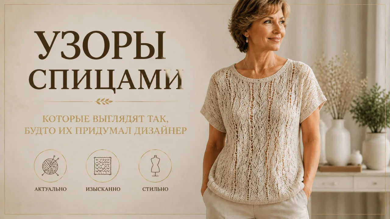 Узоры спицами, которые выглядят так, будто их придумал дизайнер

https://dzen.ru/b/akGbIy5grFS_jU8I