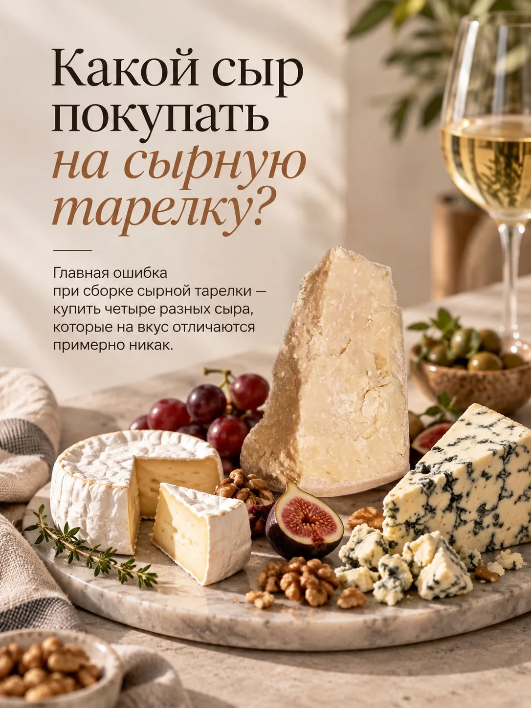 Как собрать идеальную сырную тарелку? 🧀🍽️