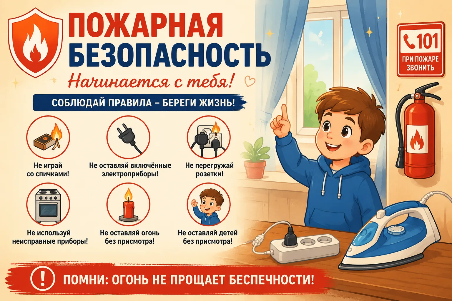 🔥 МЕРЫ ПОЖАРНОЙ БЕЗОПАСНОСТИ