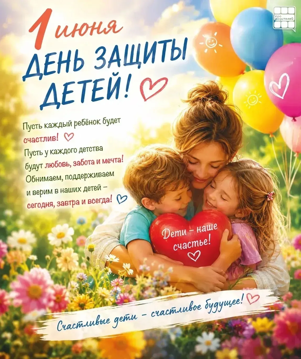 1 июня — День защиты детей

Детство не измеряется возрастом. Оно измеряется количеством объятий, доб