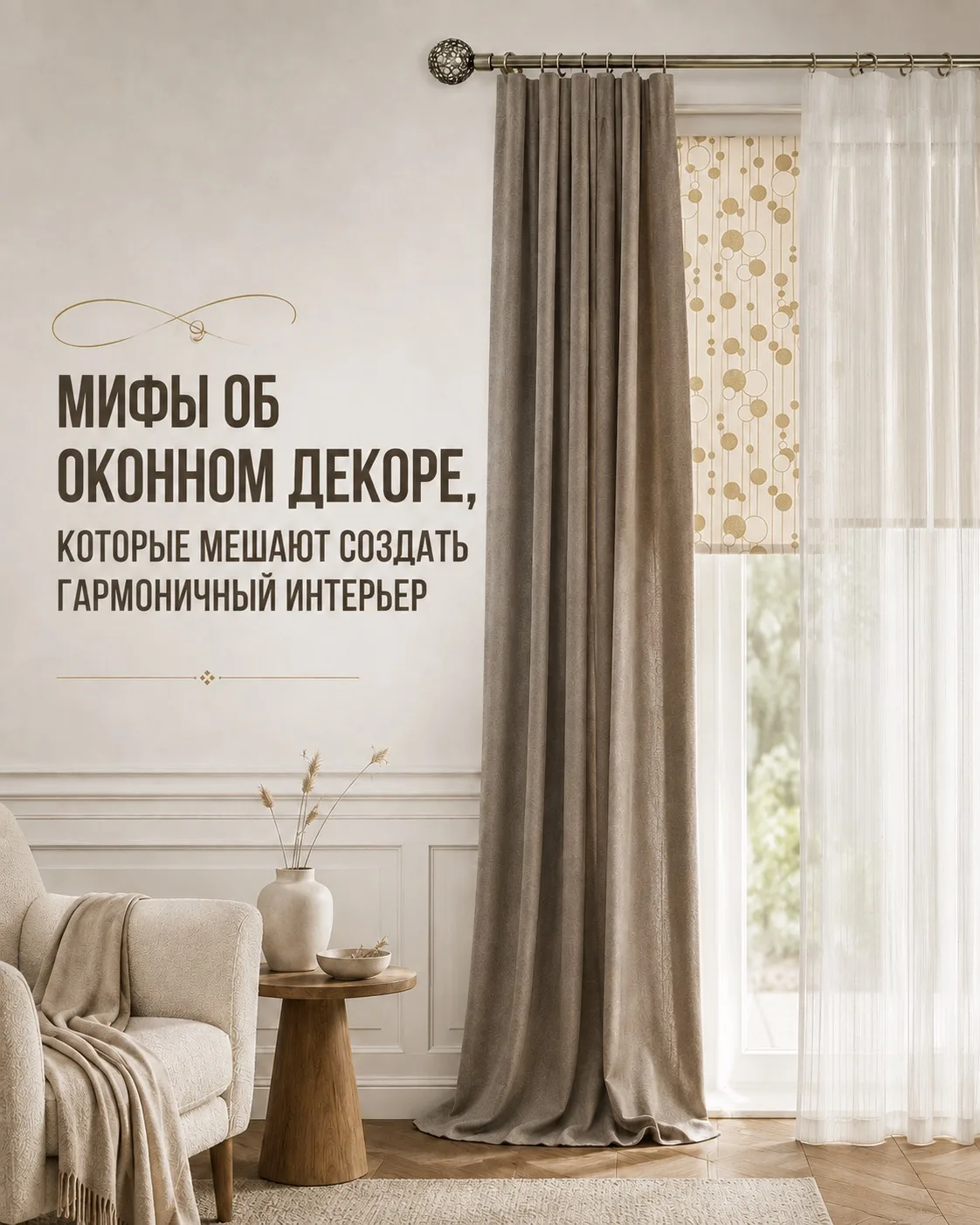 О шторах до сих пор существует столько правил, будто у каждого окна есть строгая инстру...