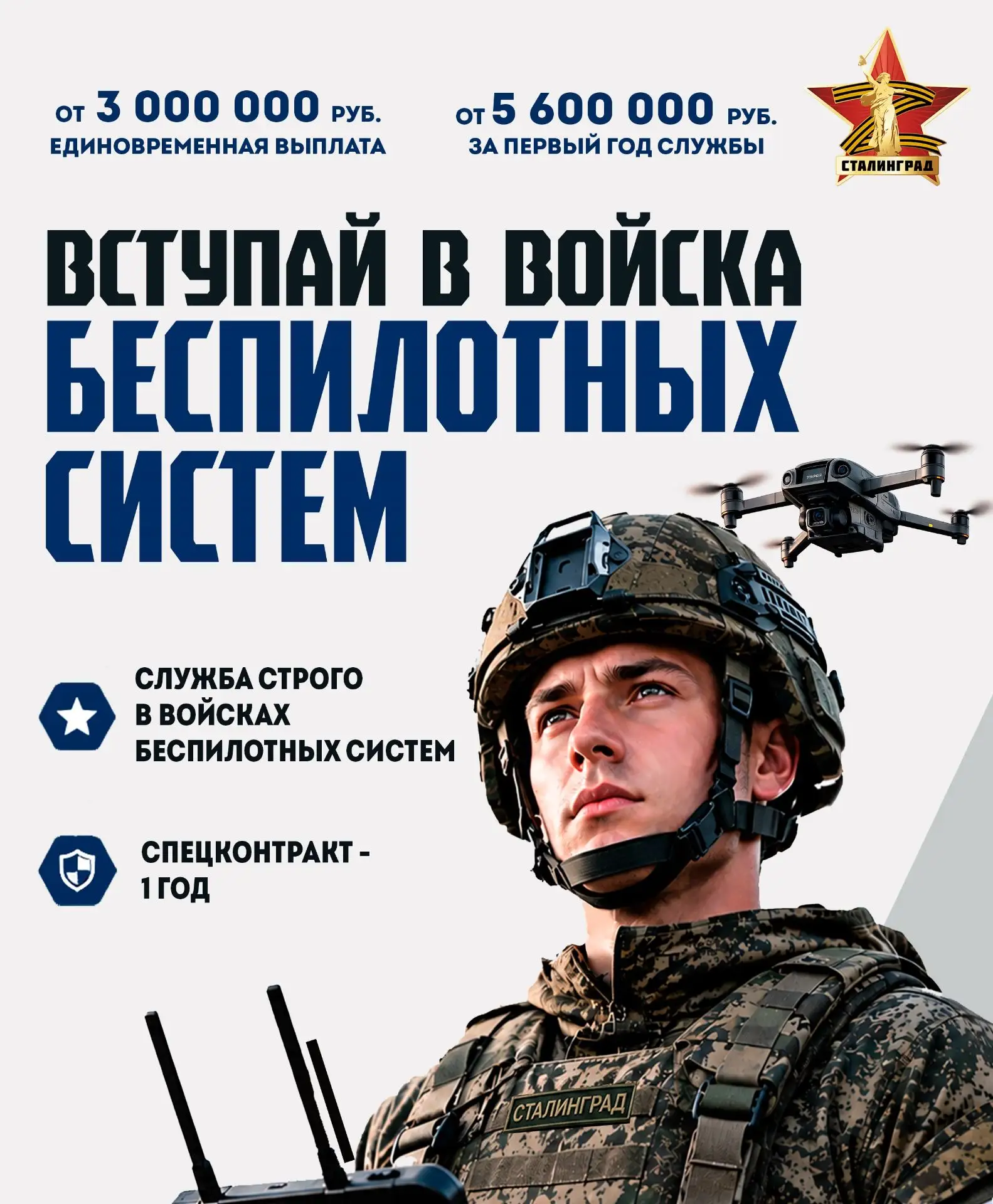 Набор операторов БПЛА: высокие технологии на службе Родины🇷🇺

📣Приглашаем специалистов и тех, кто