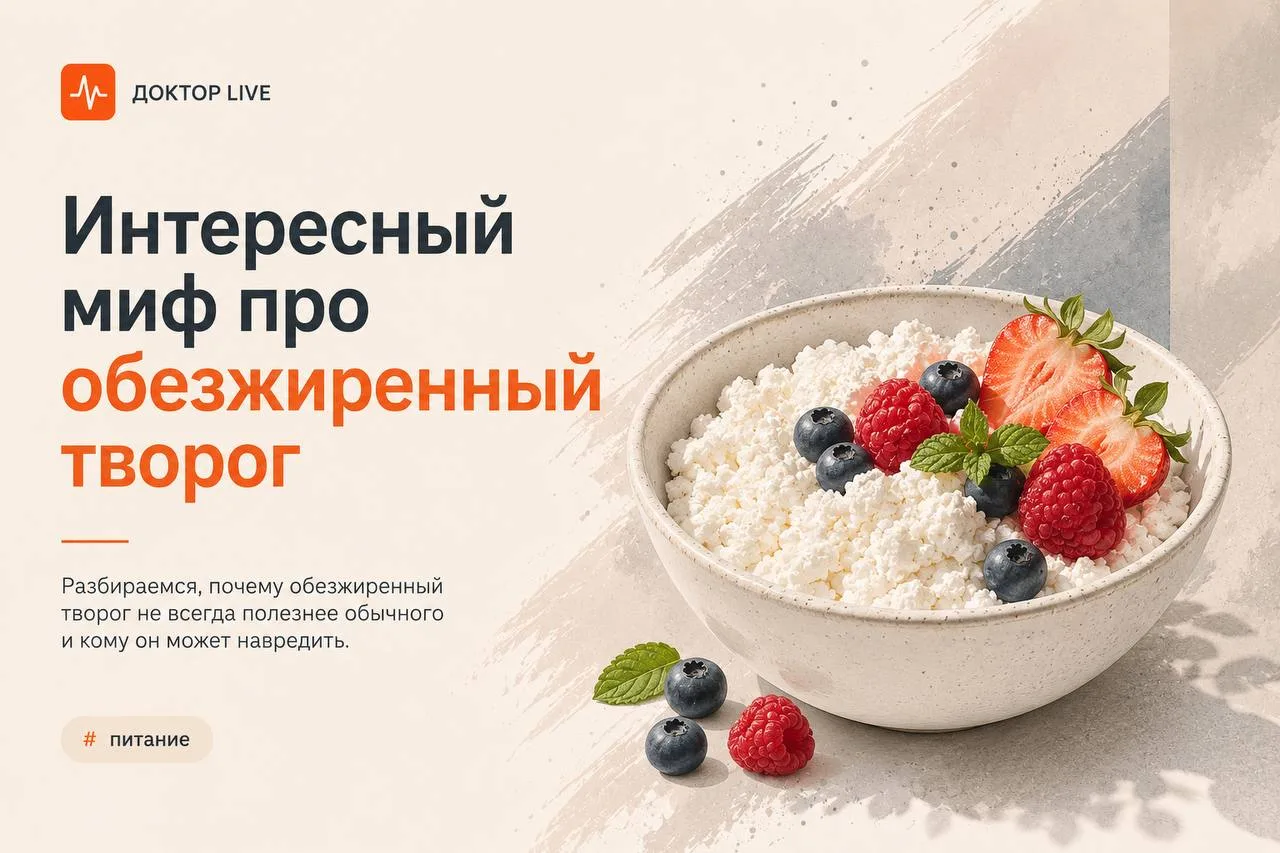 Обезжиренный творог бесполезен для здоровья 🤷‍♂️
