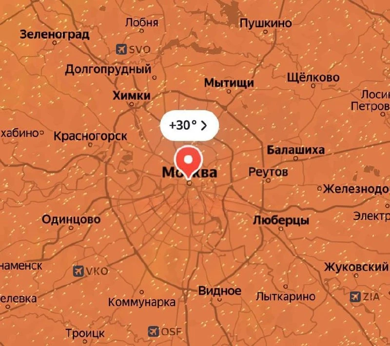⚡️ Москву накроет сильная жара в выходные

МЧС объявило в столице «оранжевый» уровень погодной опасн