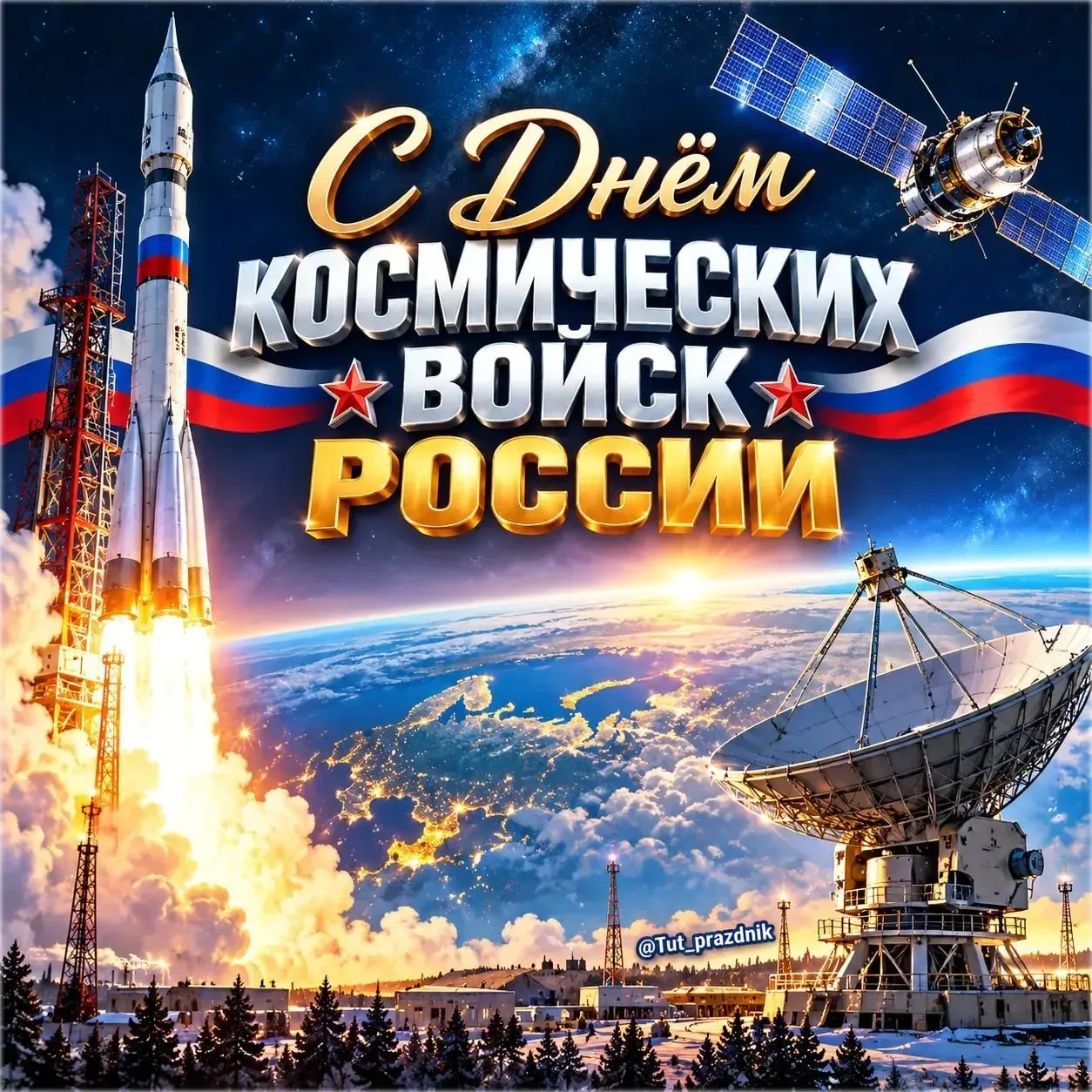 🚀✨ 4 октября — День Космических войск России 🛰🌌