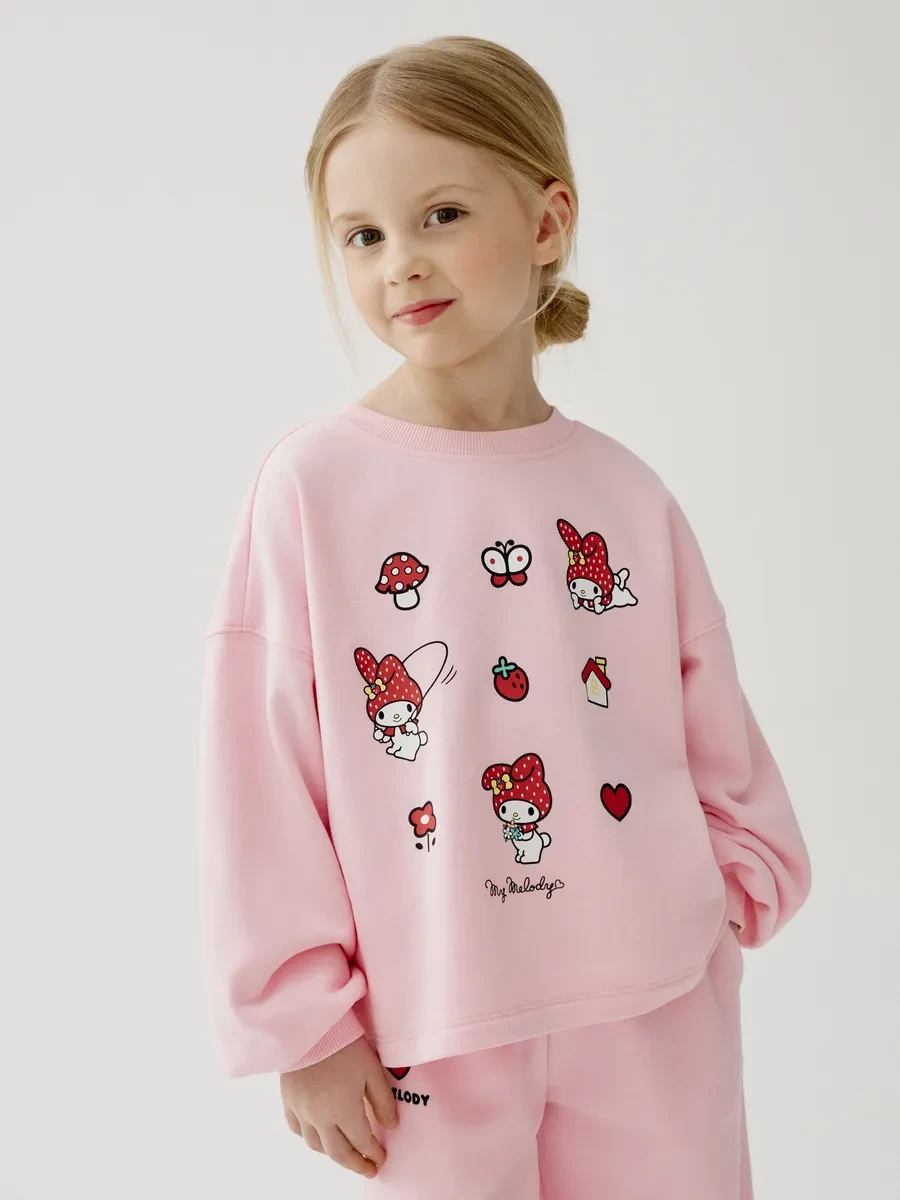⚡️ Свитшот оверсайз из футера с принтом Hello Kitty My Melody, SELA