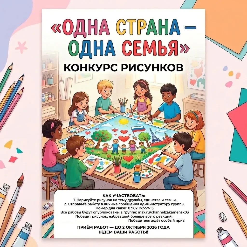 🇷🇺 Внимание! Конкурс «Одна страна — одна семья!» продлён!
