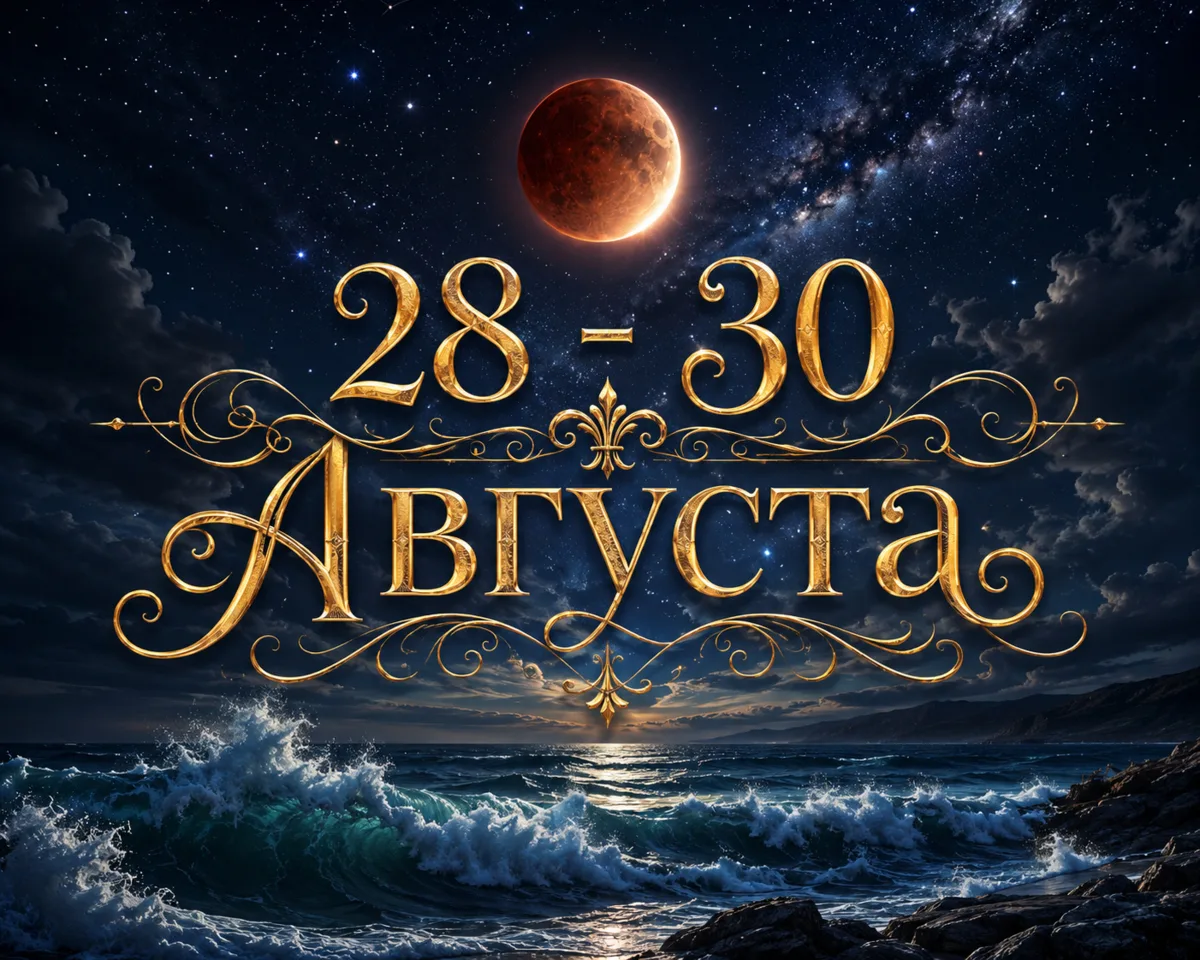 Привет, дорогие друзья! Давайте разберем даты 28 - 30 августа