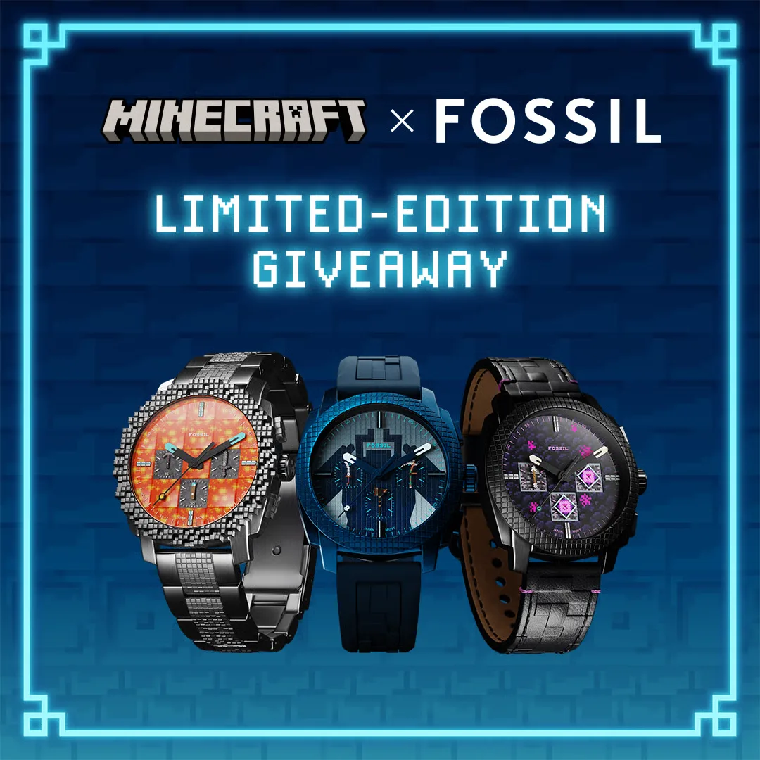 ⌚ Minecraft x Fossil устроили коллаборацию