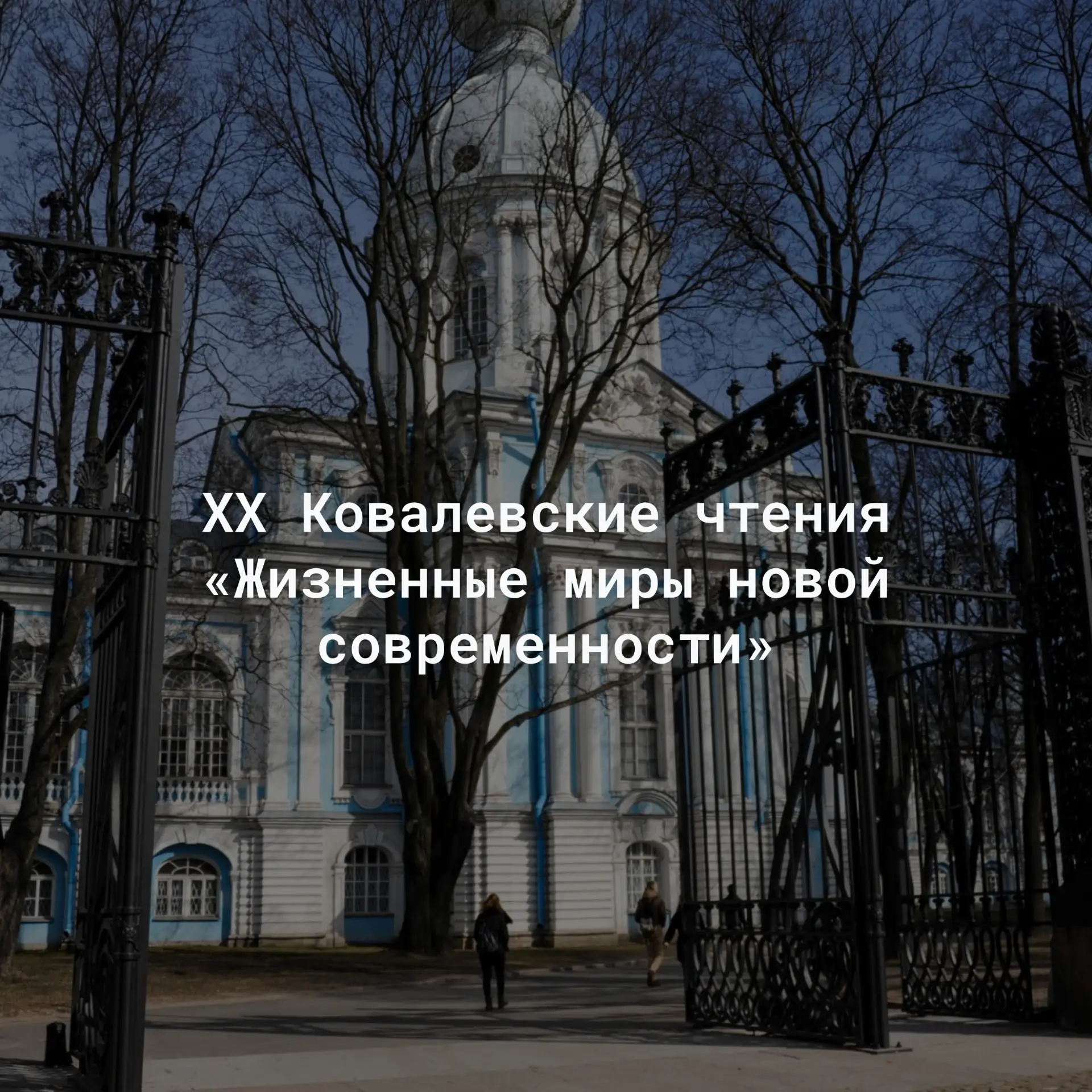XX Ковалевские чтения «Жизненные миры новой современности»