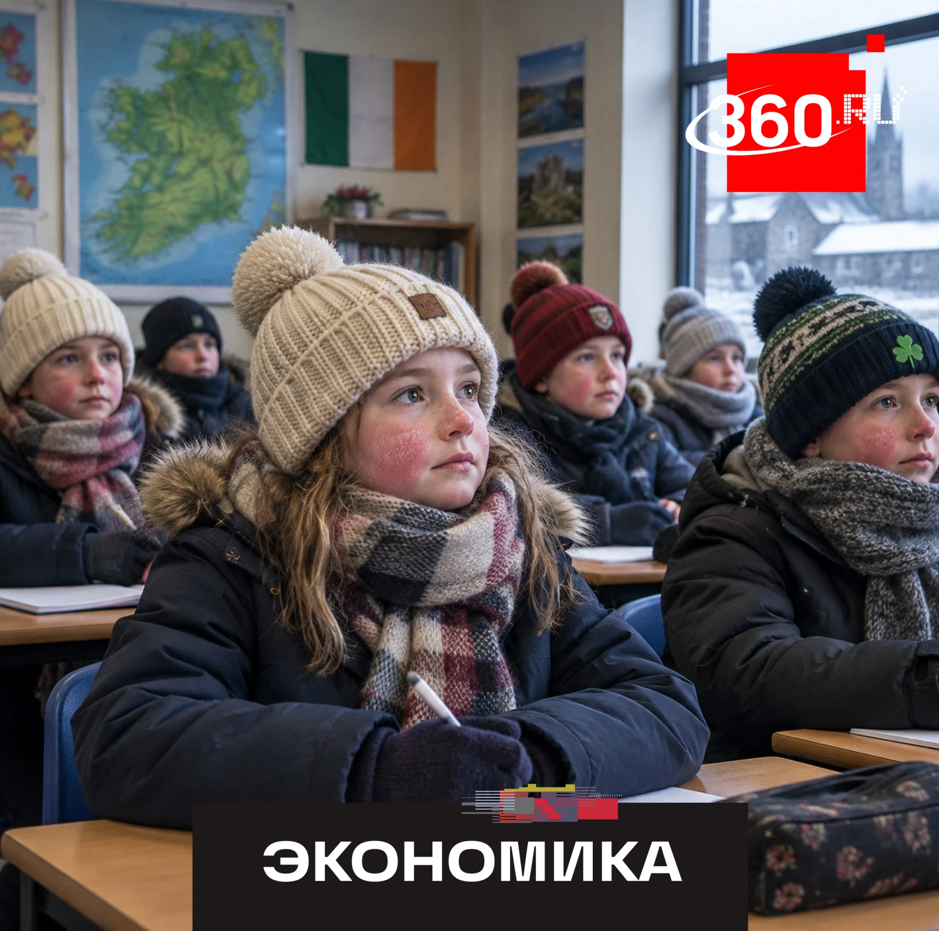 Ирландские дети теперь будут сидеть на уроках в куртках.