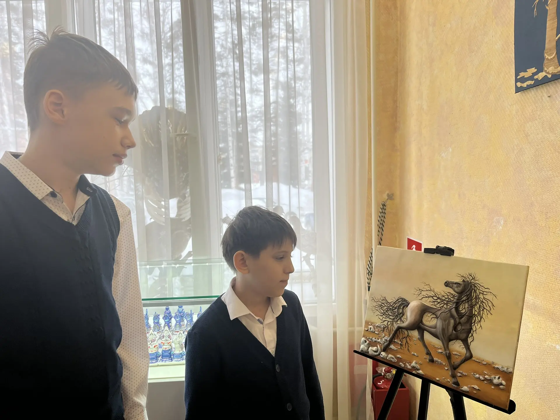 🌟Сегодня ученики 6б класса  (классный руководитель Красилова И.В.) посетили персональную выставку Фе
