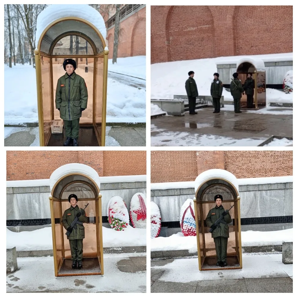 🕯️В период с 12 по 18 января старшеклассники #Родной36 несут Вахту Памяти на Посту №1 г у Вечного ог