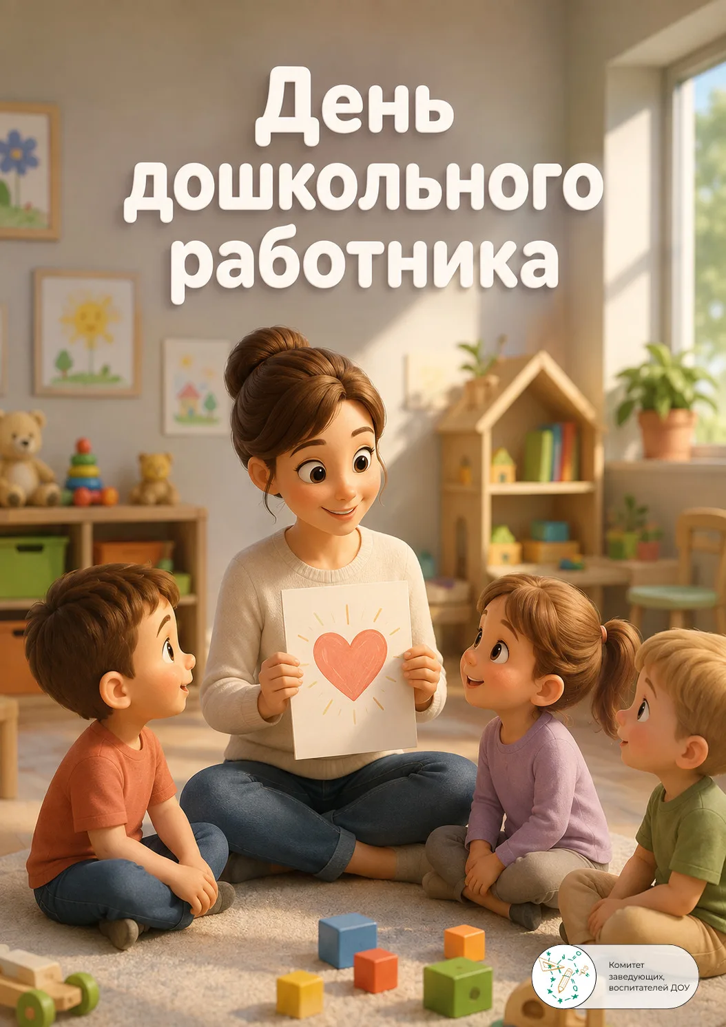 Папка-передвижка на День дошкольного работника ❤️