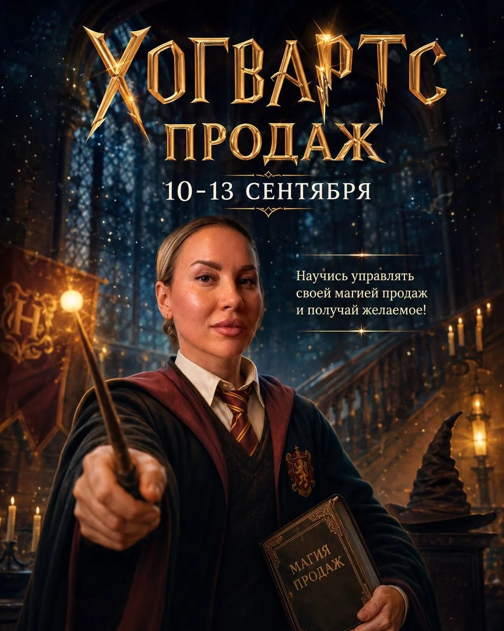 ⚡️ В Хогвартсе есть заклинания на всё. Кроме продаж — их всё-таки придётся научиться де...