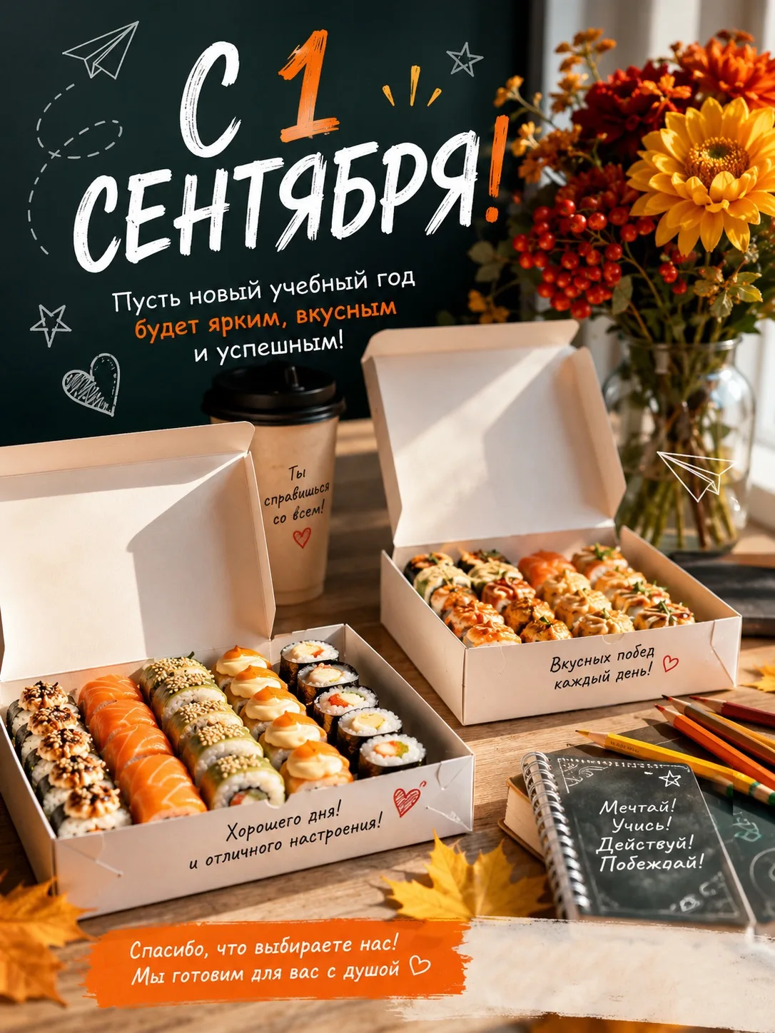 📚🍣 С 1 сентября!