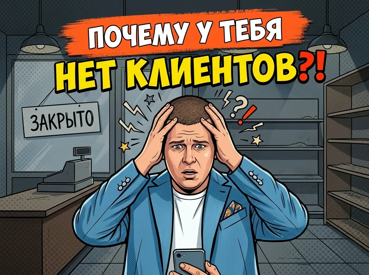 Почему у тебя нет клиентов? 🤔

Ты вкладываешь деньги в рекламу, пишешь посты, настраиваешь таргет..