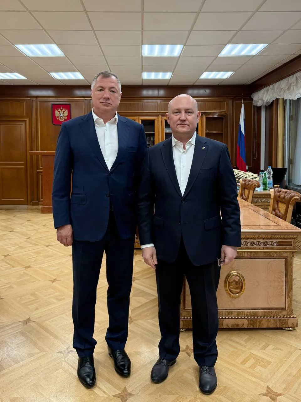 Встретился с Маратом Шакирзяновичем Хуснуллиным — детально прошлись по всем текущим воп...