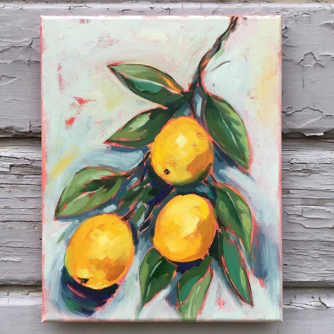 Сейчас так популярны лимонные картины 🍋Прекрасно понимаю: так ярко, так контрастно, та...