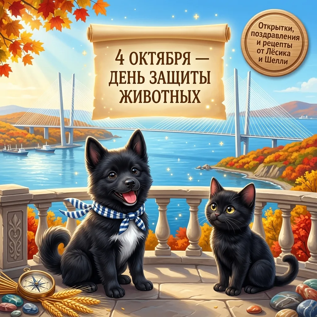 4 ОКТЯБРЯ: ДЕНЬ ЗАЩИТЫ ЖИВОТНЫХ, ЩЕДРОГО ЗЕРНА И ПРИМОРСКИХ ВЕТРОВ 🐾🌊САМЫЙ ДОБРЫЙ, ПР...