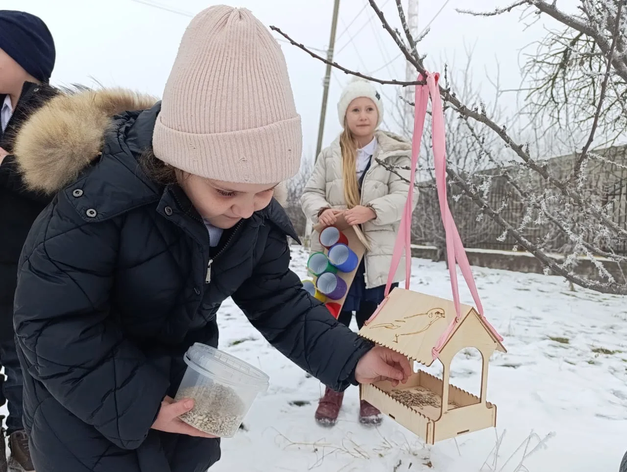 В эколого-биологической станции Шалинского муниципального района прошла акция "Покорми птиц зимой". 