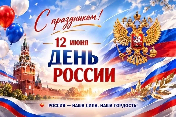🇷🇺 С Днём России, друзья! 

День России - главный государственный праздник Российской Федерации, с