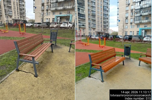 🛠 В рамках весенних работ уделяем внимание не только детским площадкам, но и другим элементам дворов