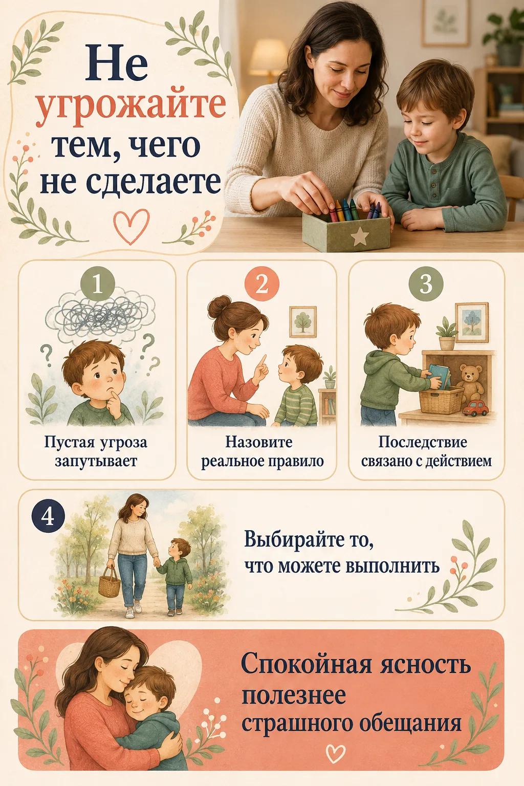 🧭 Не угрожайте тем, чего не сделаете