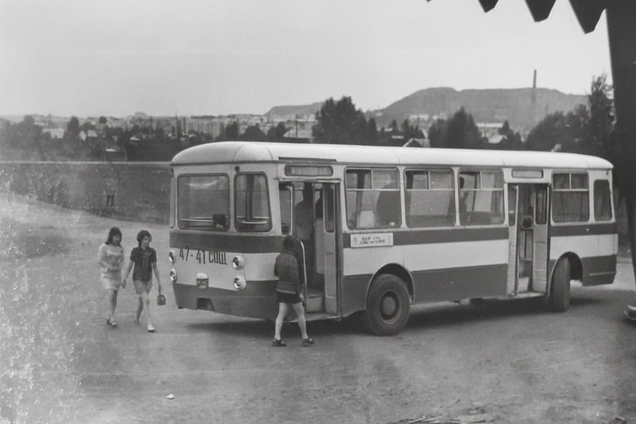 Остановка на пос. Дачный. 1969 год