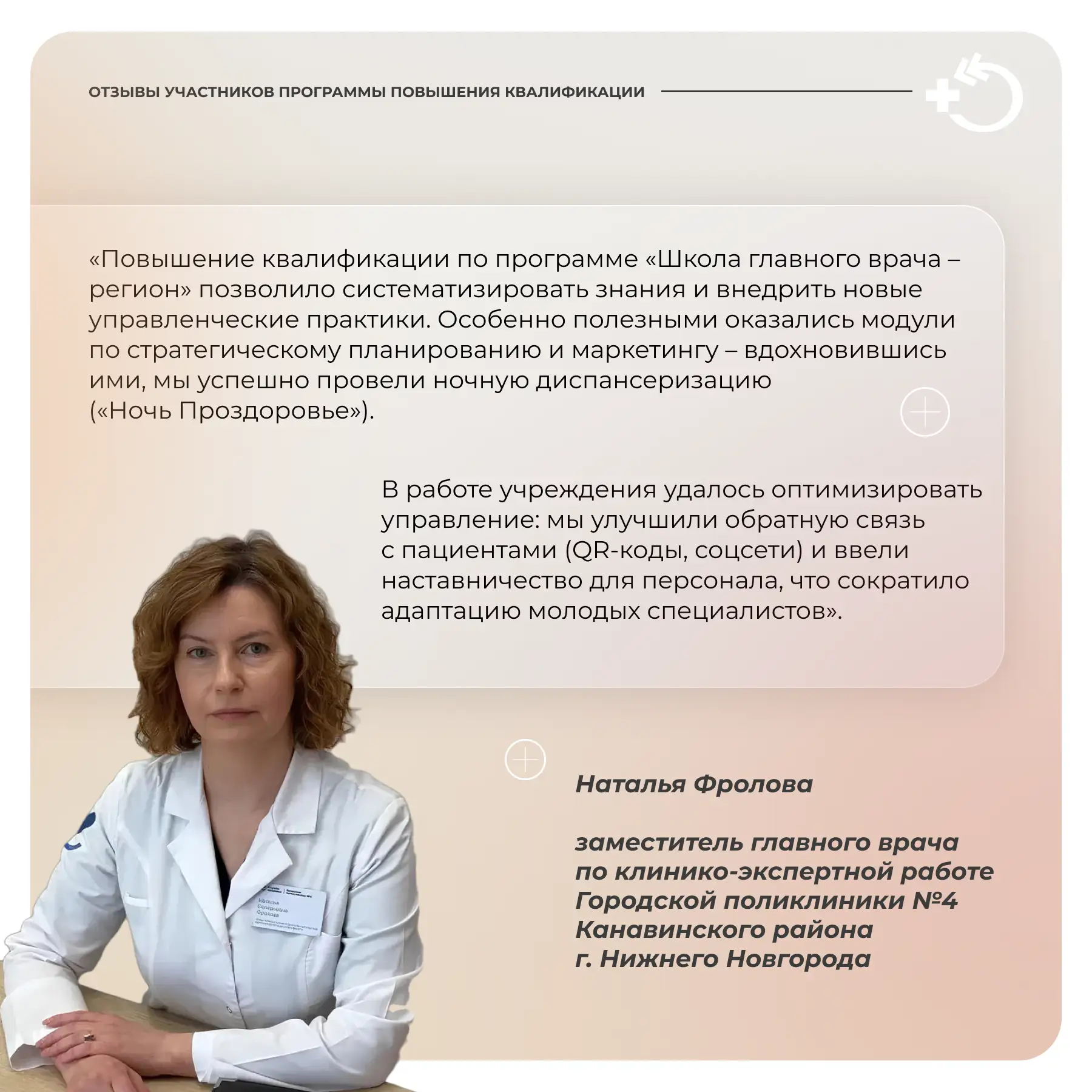 Программа повышения квалификации Стратегическое управление медицинской организацией «Школа главного 