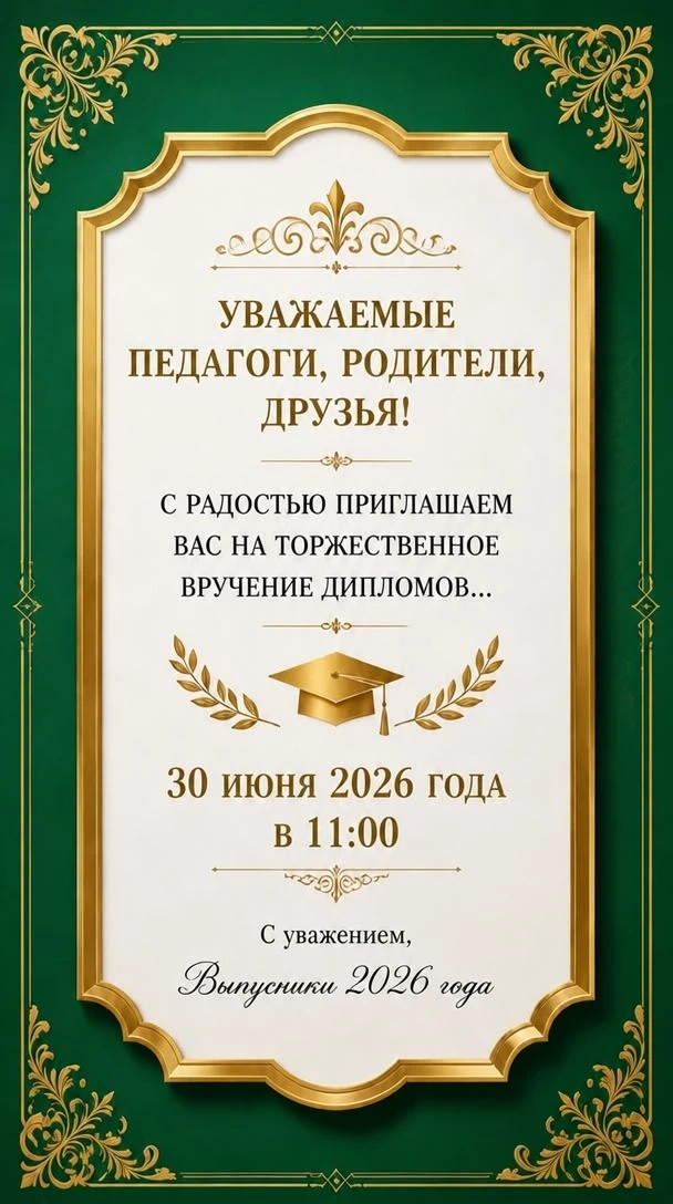 🌺Дорогие преподаватели, студенты, родители и друзья!

Студенты выпускных 20-21, 22-23, 30, 7-8, 45-