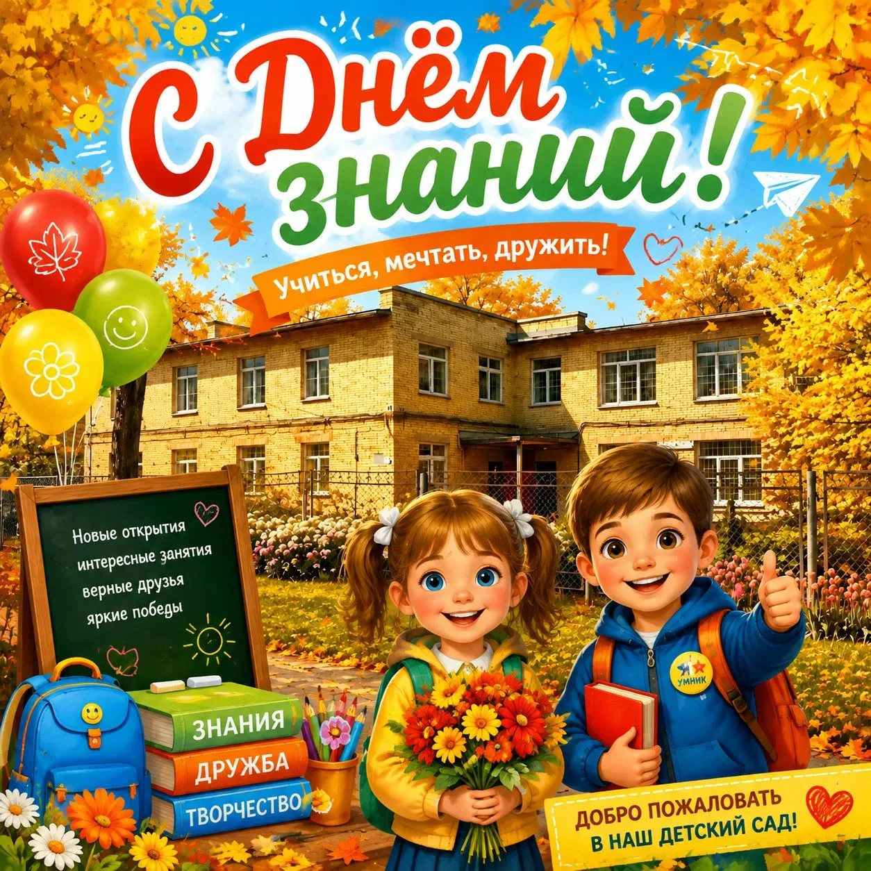 Уважаемые родители, коллеги! Поздравляем вас с Днём знаний!🔔