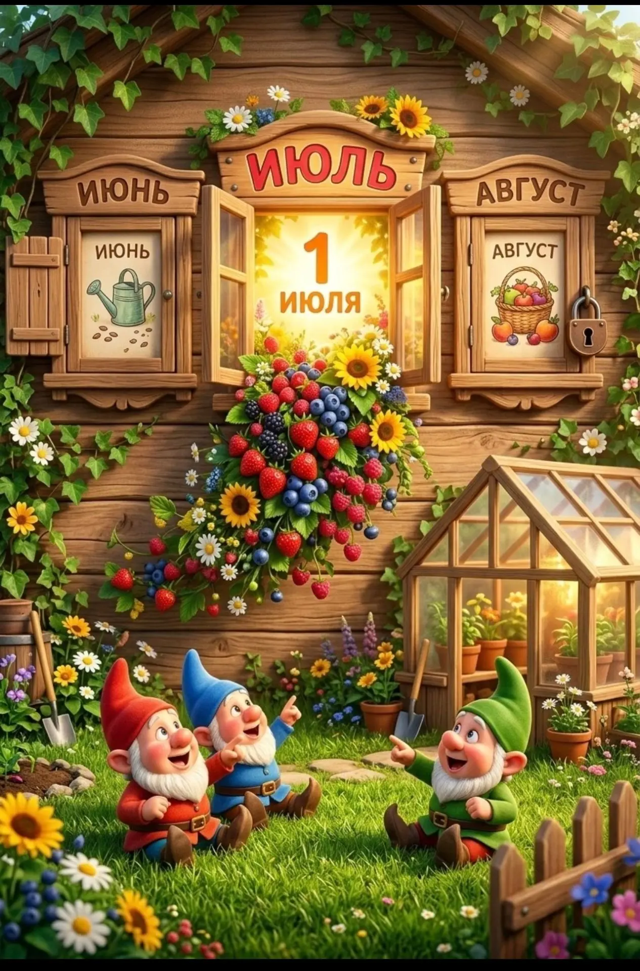 Дорогие родители!!!

🔊 С 1️⃣ июля наш детский сад "уходит в отпуск"!!!! 

☀️ Мы желаем всем тёплого