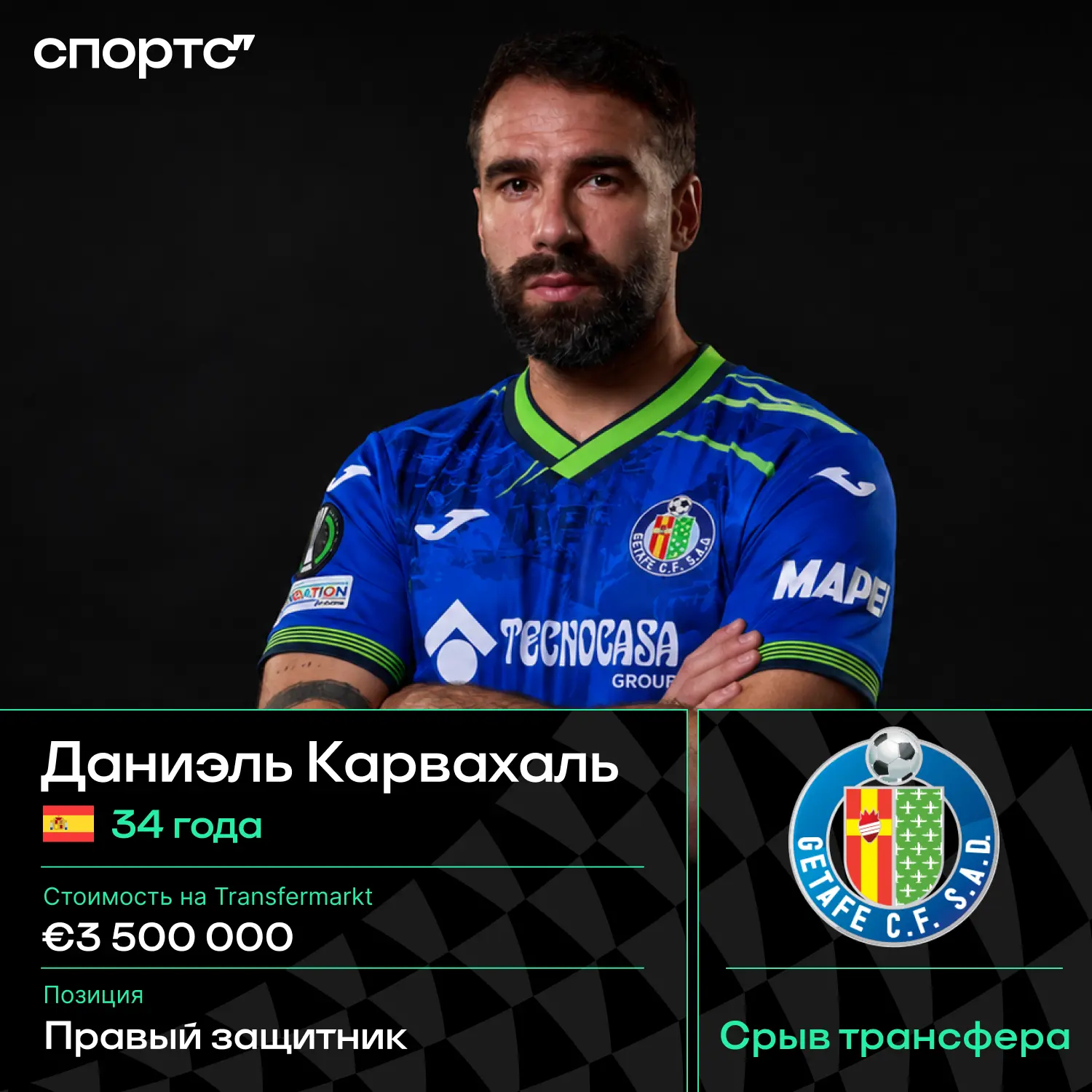 ❌🇪🇸 Ла Лига заблокировала переход Карвахаля в «Хетафе» – финансовые эксперты не приня...