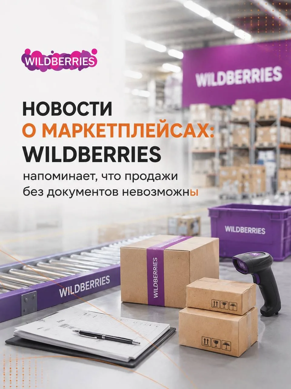 Wildberries напоминает: продажи без документов невозможны 📦🚫